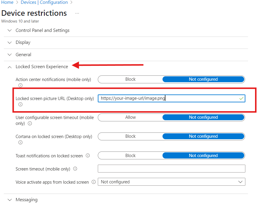 Lock Screen Settings